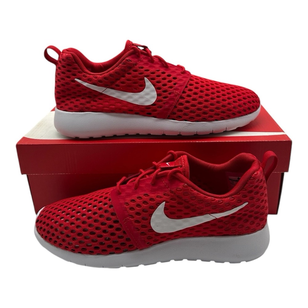 Nike Roshe One Flight Weight GS Running Shoes YOUTH Kids 6.5 Y Red White Sneaker